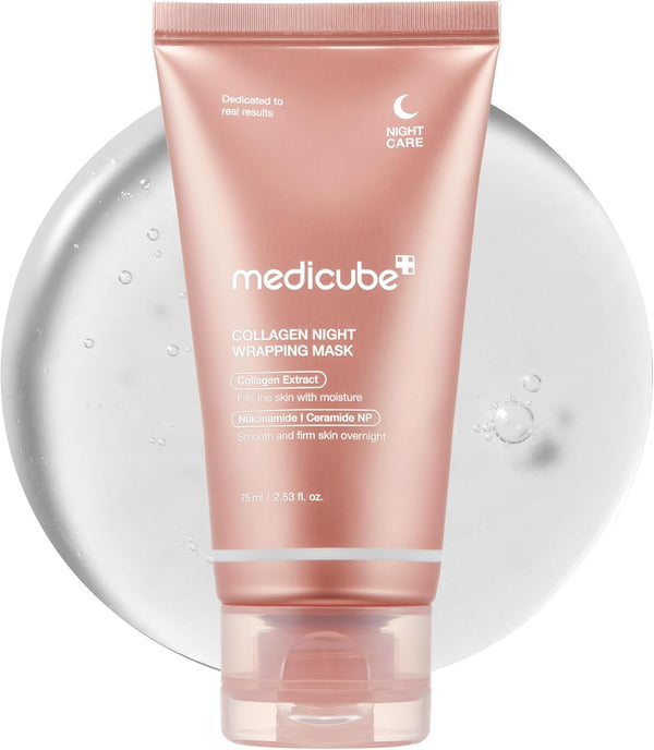 Collagen Night Wrapping Mask Medicube | ماسك الوجه الزجاجي بالكولاجين من ميديكيوب 75 مل