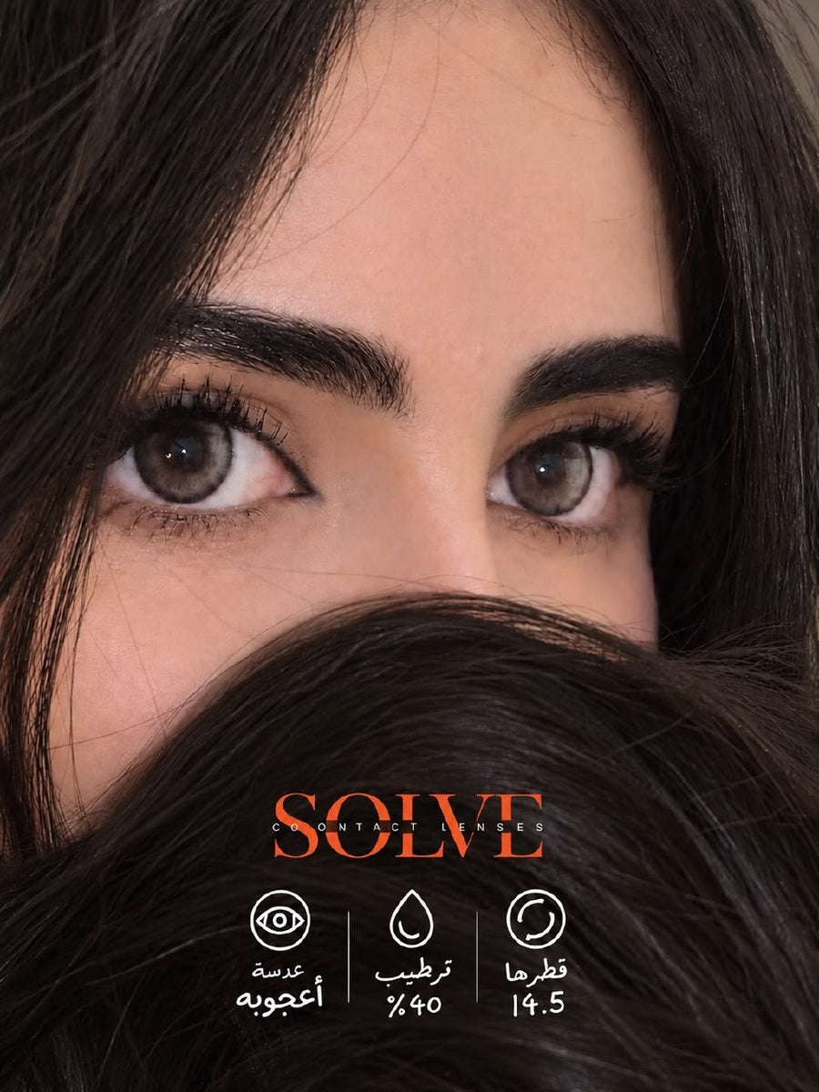 عدسة أعجوبة من SOLVE – محتوى مائي 40% وقطر 14.5 مم، بدون محلول